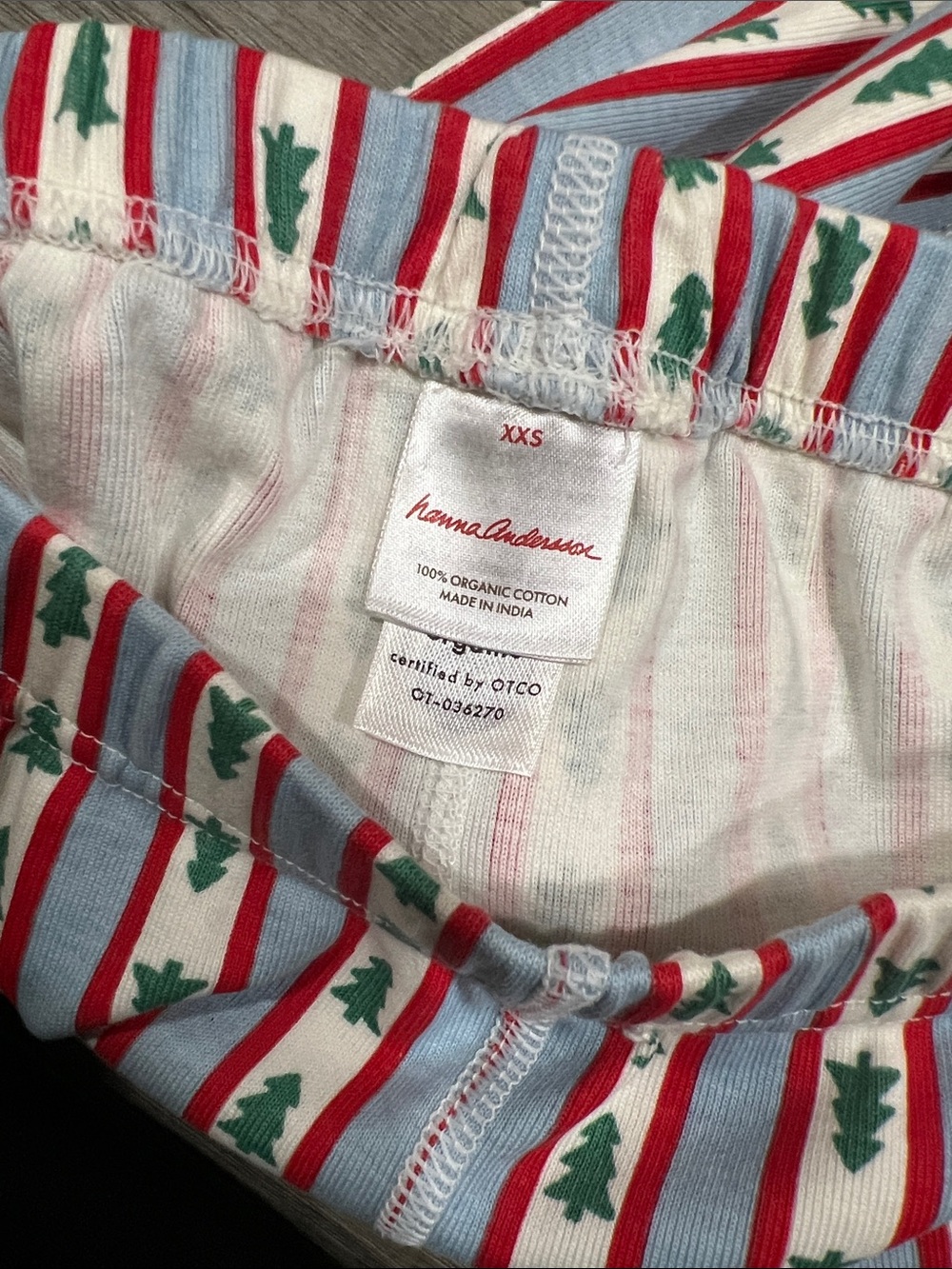 Hanna Andersson pajamas bottoms Christmas tree size XXS - Picture 4 of 5